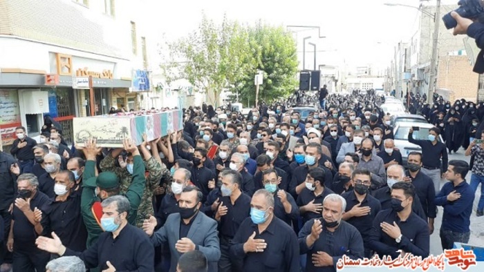 مراسم تشییع پیکر پاک شهید سعید حسنان - پانزدهم مهرماه ۱۴۰۰ گلزار شهدای شهرستان سرخه