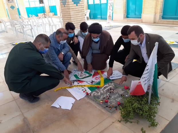 یادبو شهید بهنام محمدی راد در شهر جونقان