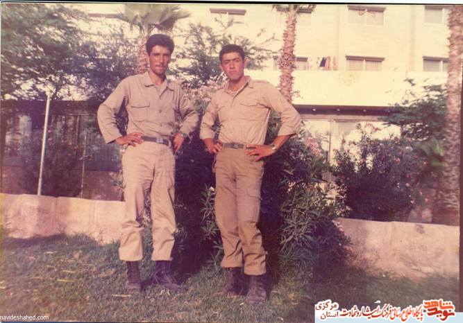 از چپ: محمدابراهیم حسینی - مصطفی شهید