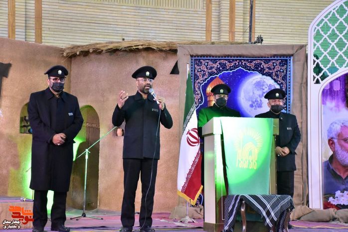 یادواره شهدای بن با حضور خادمان رضوی