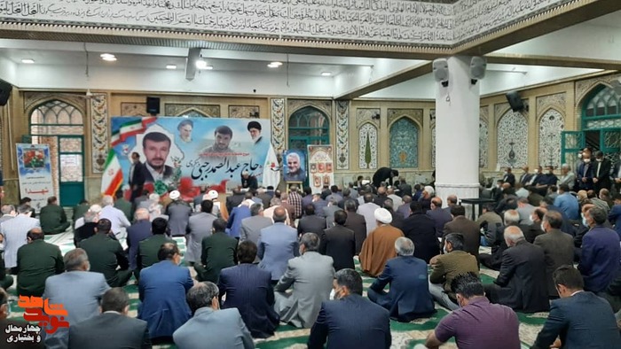 مراسم سومین و هفتمین روز شهادت جانباز شهید «حاج عبدالصمد رجبی»