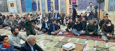 یادواره شهدای والامقام مدافع حرم محمد قنبریان و محمدحسین حمزه- بیست و هفتم فروردینماه ۱۴۰۲ امامزاده یحیی (ع) شهرستان سمنان