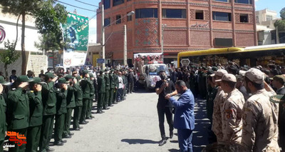 مراسم تشییع شهدای گران‌قدر شبستانی و علی‌حسینی- چهاردهم اردیبهشت‌ماه ۱۴۰۲ خیابان امام تا گلزار شهدای فردوس رضای شهرستان دامغان