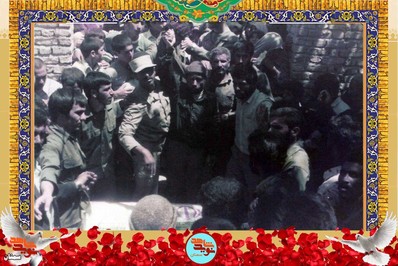 تصاویر مراسم تشییع پیکر شهید محمدرضا گیلوری- خرداد ۱۳۶۲ روستای کهن‌آباد شهرستان گرمسار