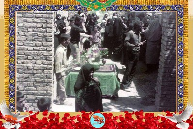 تصاویر مراسم تشییع پیکر شهید محمدرضا گیلوری- خرداد ۱۳۶۲ روستای کهن‌آباد شهرستان گرمسار