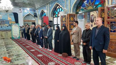 گلباران گلزار شهدا- بیست و چهارم آبان ۱۴۰۲ گلزار شهدای امامزاده یحیی (ع) شهرستان سمنان