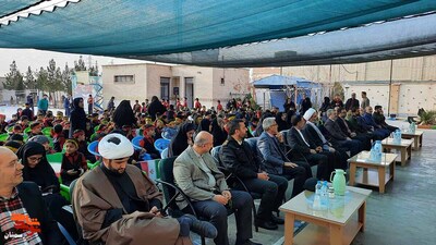 آیین زنگ مقاومت به مناسبت سالگرد شهادت حاج قاسم سلیمانی- سیزدهم دیماه ۱۴۰۲ مدرسه ابتدایی پسرانه شاهد شهرستان سمنان