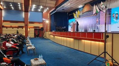 مراسم چهارمین سالگرد شهادت سردار شهید «حاج قاسم سلیمانی»- چهاردهم دی‌ماه ۱۴۰۲ سالن هلال احمر شهرستان سمنان