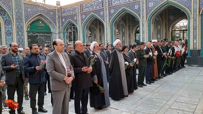 تجدید میثاق با آرمانهای والای شهدا- دوازدهم بهمنماه ۱۴۰۲ گلزار شهدای امامزاده یحیی(ع) شهرستان سمنان