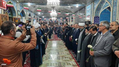 تجدید میثاق با آرمانهای والای شهدا- دوازدهم بهمنماه ۱۴۰۲ گلزار شهدای امامزاده یحیی(ع) شهرستان سمنان