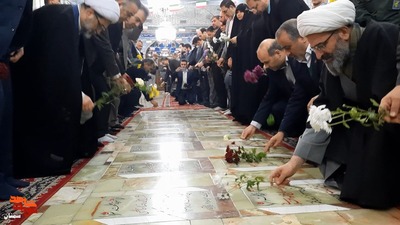تجدید میثاق با آرمانهای والای شهدا- دوازدهم بهمنماه ۱۴۰۲ گلزار شهدای امامزاده یحیی(ع) شهرستان سمنان