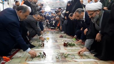 تجدید میثاق با آرمانهای والای شهدا- دوازدهم بهمنماه ۱۴۰۲ گلزار شهدای امامزاده یحیی(ع) شهرستان سمنان