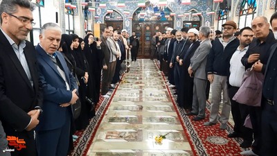 تجدید میثاق با آرمانهای والای شهدا- دوازدهم بهمنماه ۱۴۰۲ گلزار شهدای امامزاده یحیی(ع) شهرستان سمنان