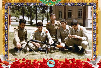 نفر دوم از چپ شهید محمدعلی طوسی
