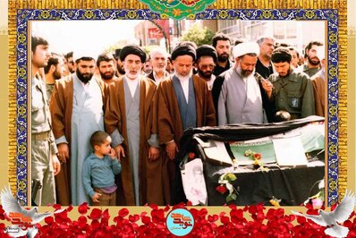 مراسم تشییع پیکر شهید داود نجم‌الدین