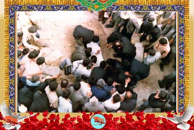 مراسم تشییع پیکر شهید داود نجم‌الدین