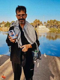 تصاویری از پویش «هر قدم به نیابت از شهدا» در پیاده‌روی اربعین حسینی ۱۴۰۳
