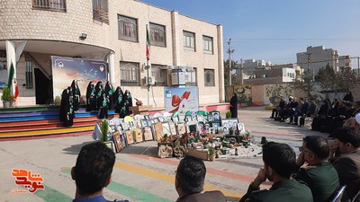 مراسم زنگ شهید به مناسبت روز بزرگداشت شهدا- بیست و دوم اسفندماه ۱۴۰۳ مدرسه دخترانه شاهد فاطمه‌زهرا(س) شهرستان سمنان